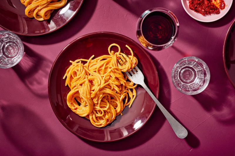 Nduja-mascarpone pasta