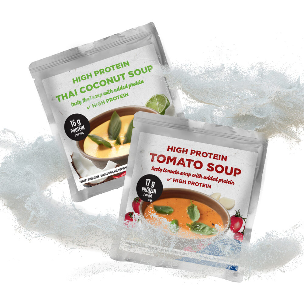 Valio high protein soup samples