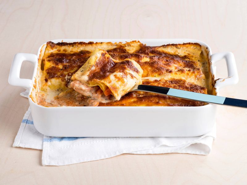 Lohi-lasagne