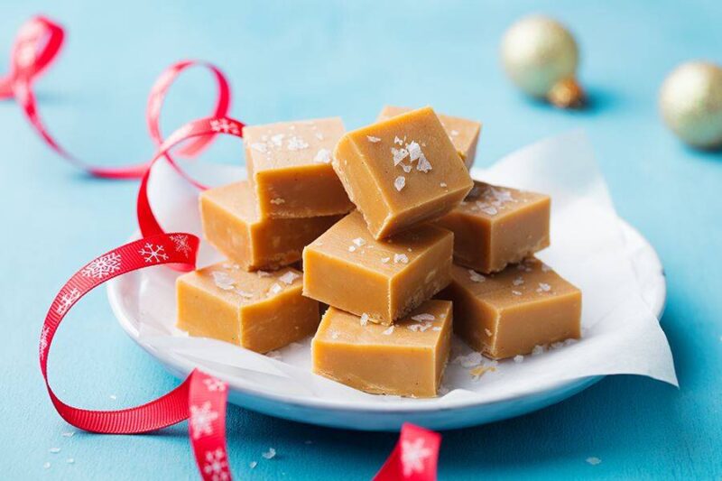 Vegansk saffransfudge