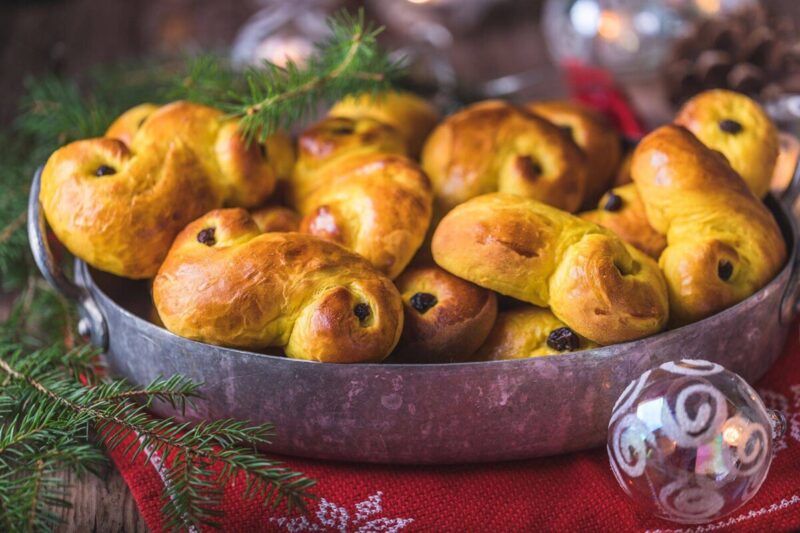 Veganska lussebullar