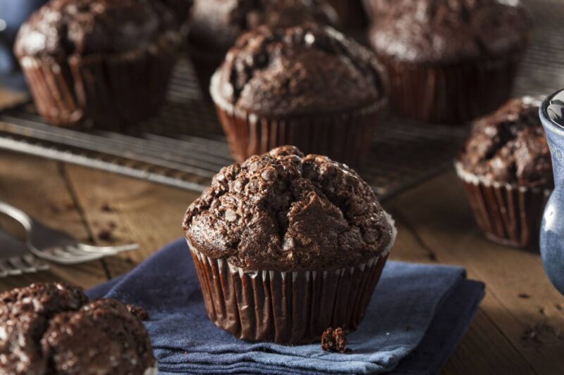 Proteinmuffins med chokladsmak