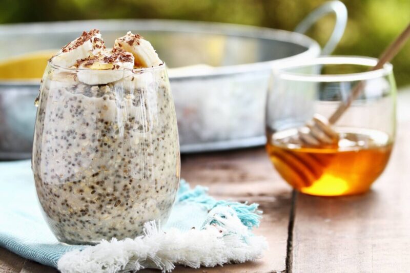 Overnight oats med chiafrön