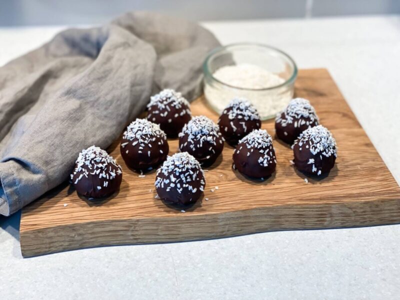 Chokladdoppade proteinbollar