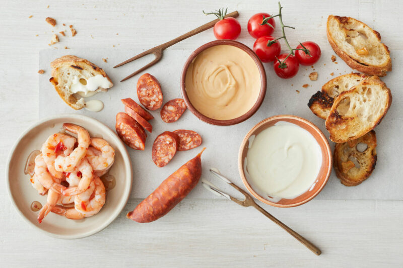 Snabb ostfondue med spansk touch