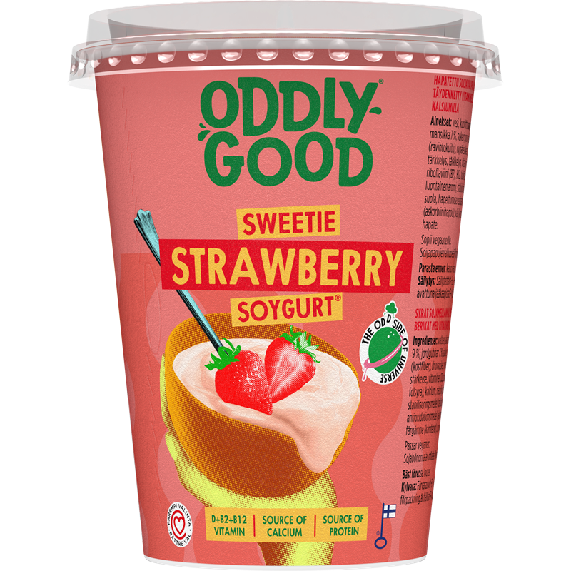 Oddlygood® Soygurt 400 g mansikka