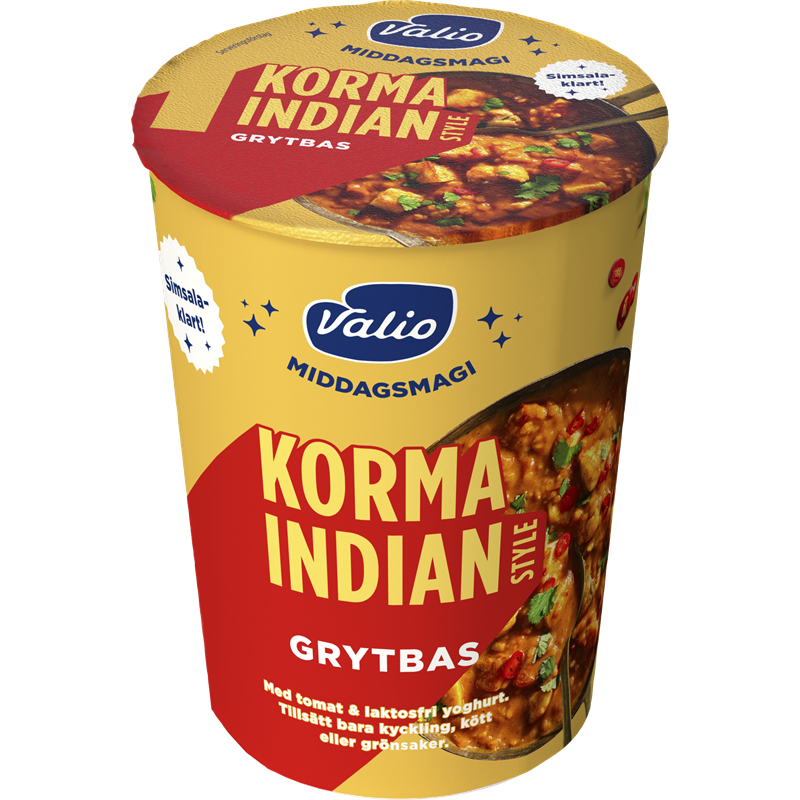 Valio Middagsmagi grytbas korma indian