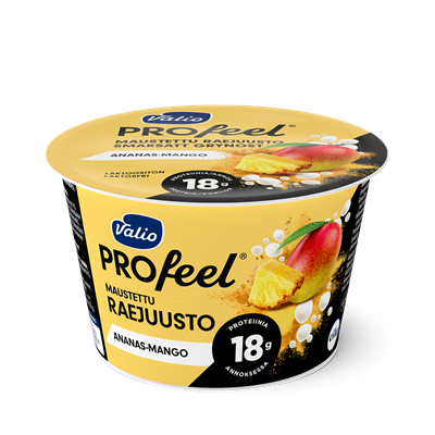 Valio PROfeel® maustettu raejuusto 170 g ananas-mango laktoositon