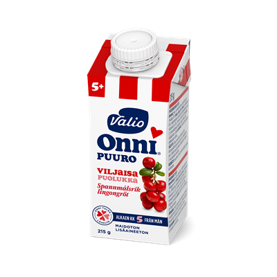 Valio Onni® viljaisa puolukkapuuro 215 g UHT (alk 5 kk)