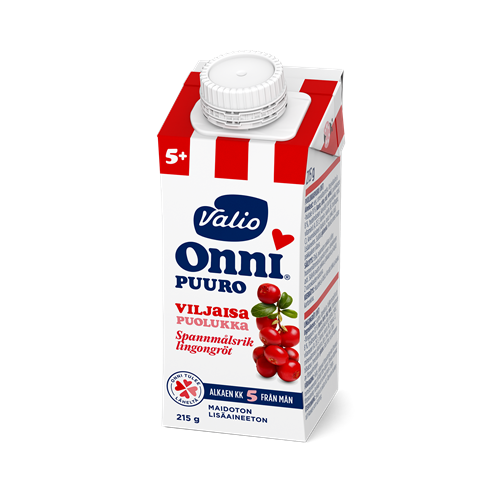 Valio Onni® viljaisa puolukkapuuro 215 g UHT (alk 5 kk)