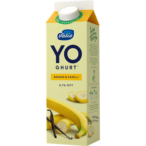 Valio YO-ghurt™ banan & vanilj 0,1% 1000 g