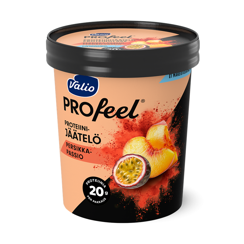 Valio PROfeel® jäätelö 480 ml persikka-passio laktoositon