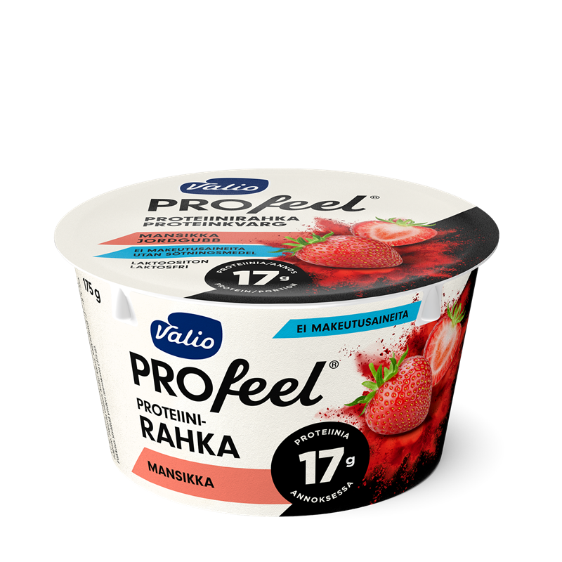 Valio PROfeel® proteiinirahka 175 g mansikka laktoositon