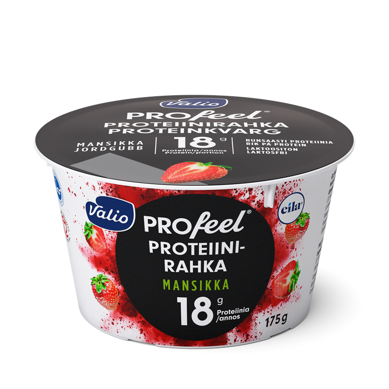 Valio PROfeel® proteiinirahka 175 g mansikka laktoositon