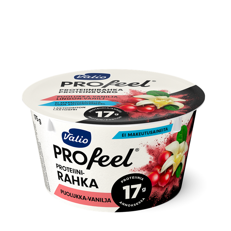 Valio PROfeel® proteiinirahka 175 g puolukka-vanilja