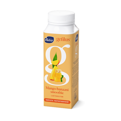 Valio Gefilus® Smoothie jogurttijuoma 2,5 dl mango-banaani laktoositon