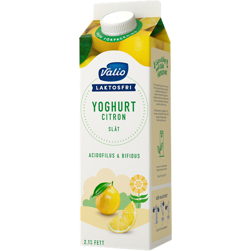 Valio Laktosfri yoghurt citron 1000 g