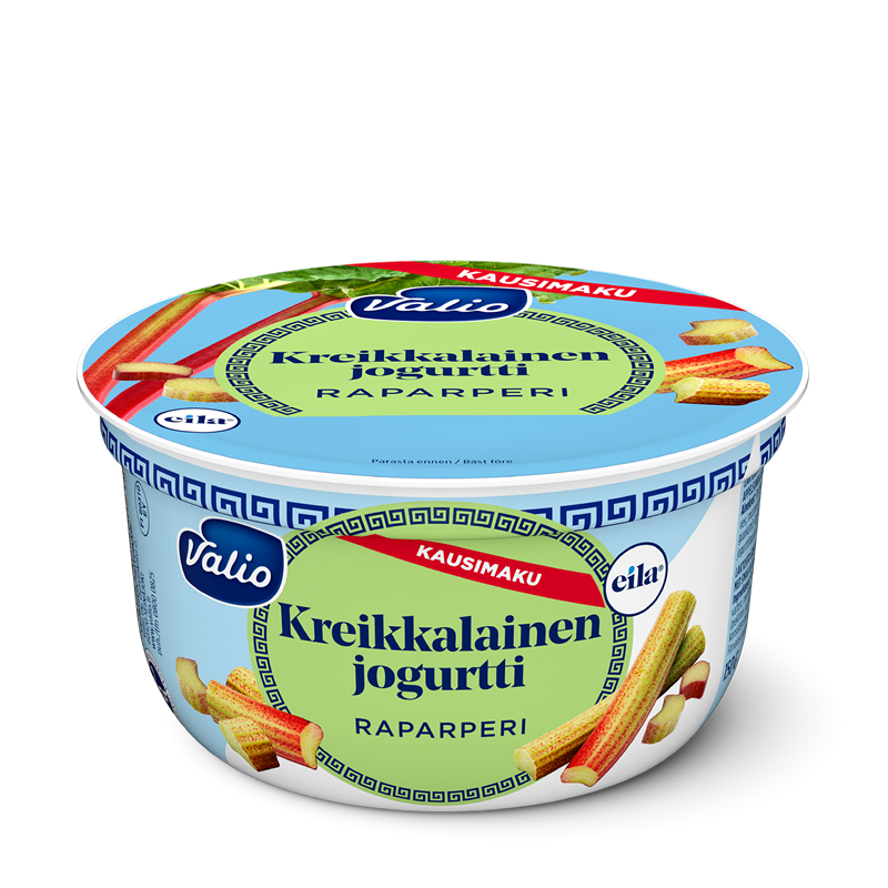 Valio kreikkalainen jogurtti 150 g raparperi laktoositon kausimaku