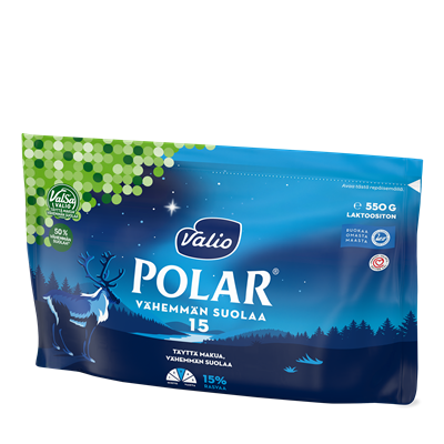 Valio Polar® Vähemmän suolaa 15 % e550 g ValSa®