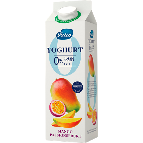 Valio yoghurt 0% mango & passionsfrukt 1000 g