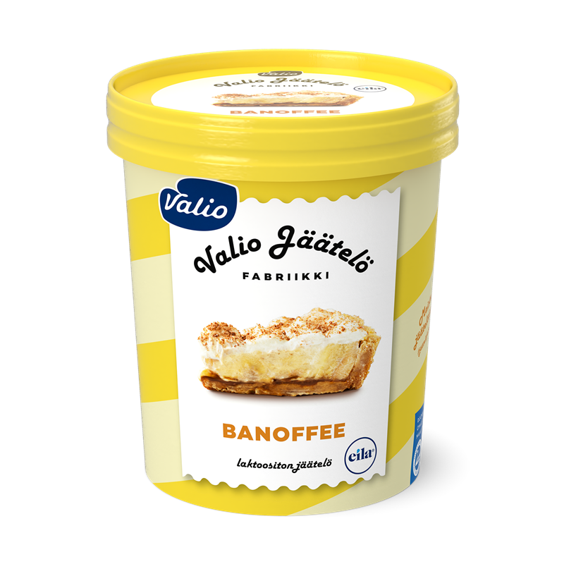 Valio jäätelö 480 ml banoffee laktoositon