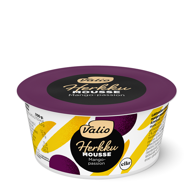 Valio Herkku mousse 100 g mango-passion laktoositon