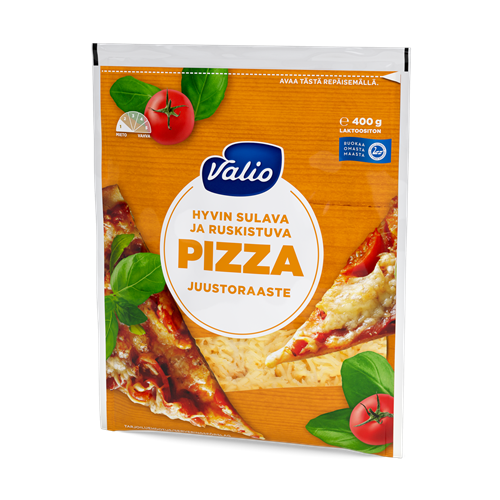 Valio pizzajuusto e400 g raaste