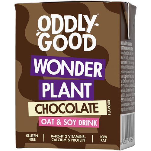 Oddlygood® Wonder Plant kaura-soijajuoma 2 dl suklaa UHT gluteeniton