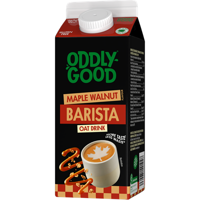 Oddlygood® Barista kaurajuoma maple walnut 0,75 l ESL gluteeniton