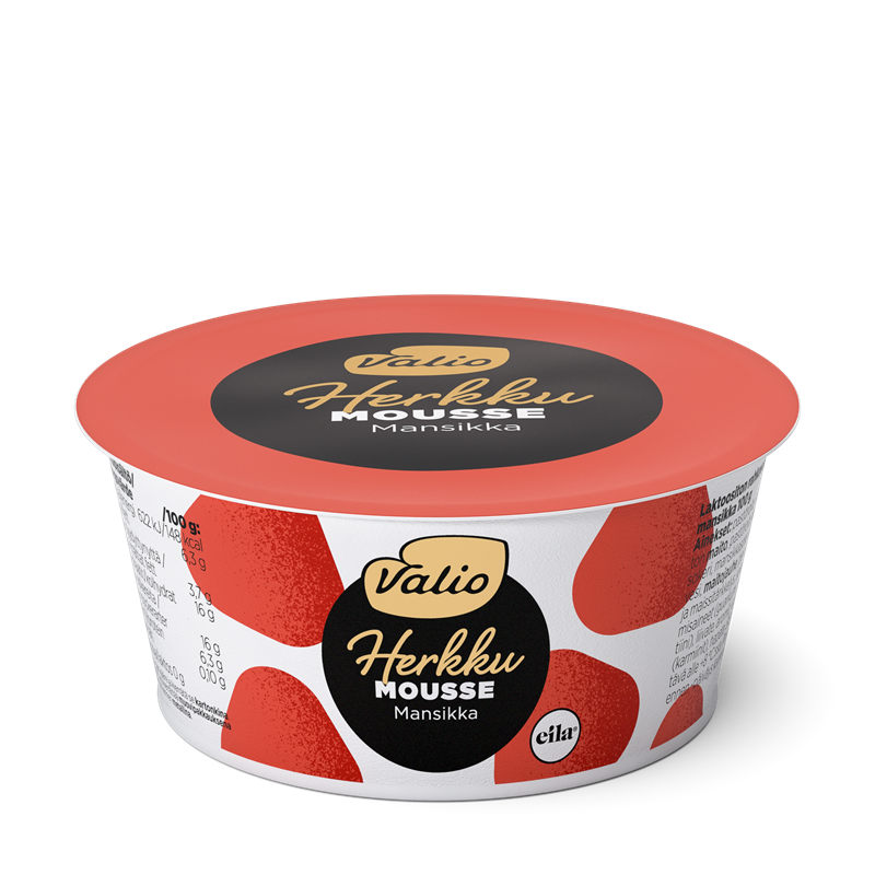 Valio Herkku mousse 100 g mansikka laktoositon