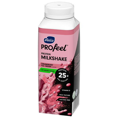 Valio PROfeel® Protein milkshake o smaku lodów truskawkowych 250 ml