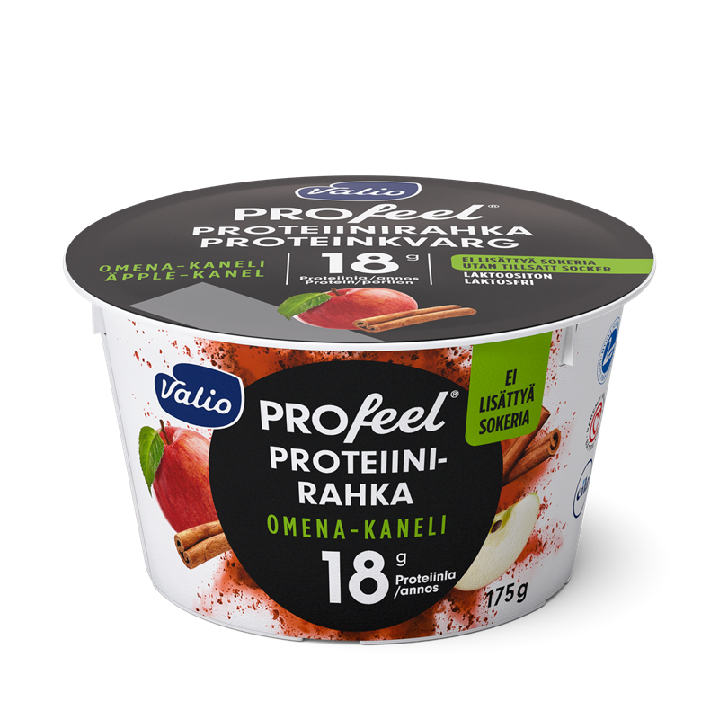 Valio PROfeel® proteiinirahka sokeroimaton 175 g omena-kaneli laktoositon