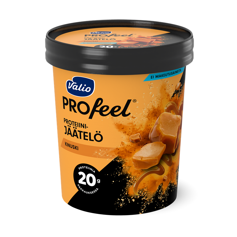 Valio PROfeel® jäätelö 480 ml kinuski laktoositon