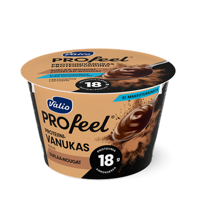 Valio PROfeel® proteiinivanukas 185 g suklaa-nougat makeutusaineeton laktoositon