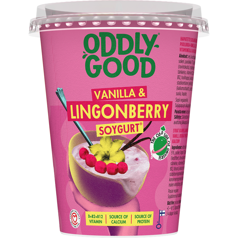 Oddlygood® Soygurt 400 g puolukka & vanilja