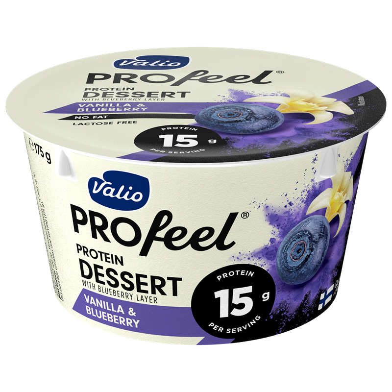 Valio PROfeel®️ Protein Quark Dúo Vainilla-Arándanos 175 g