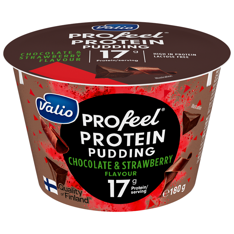 Valio PROfeel® Protein pudding czekoladowo-truskawkowy