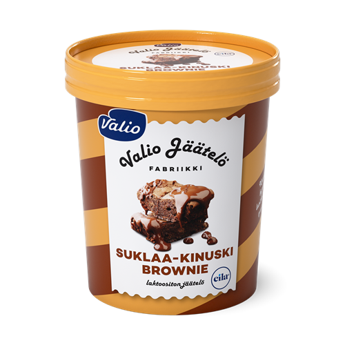 Valio jäätelö 480 ml suklaa-kinuski brownie laktoositon