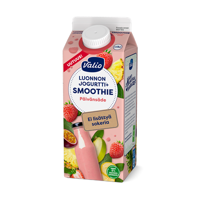 Valio Luonnonjogurtti+™ smoothie 0,75 l päivänsäde, ei lisättyä sokeria, laktoositon