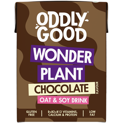 Oddlygood® Wonder Plant kaura-soijajuoma 2 dl suklaa UHT gluteeniton