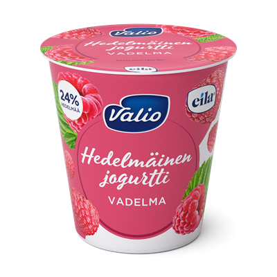 Valio hedelmäinen jogurtti 150 g vadelma laktoositon