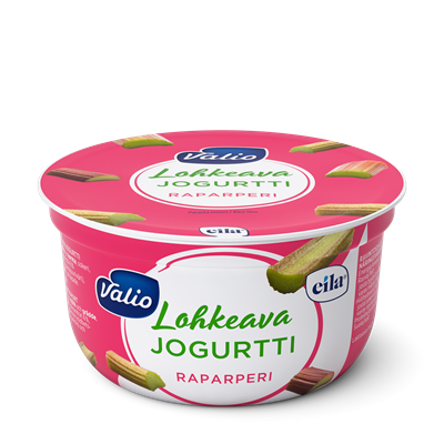 Valio lohkeava jogurtti 150 g raparperi laktoositon