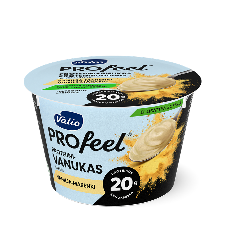 Valio PROfeel® proteiinivanukas 180 g vanilja-marenki laktoositon