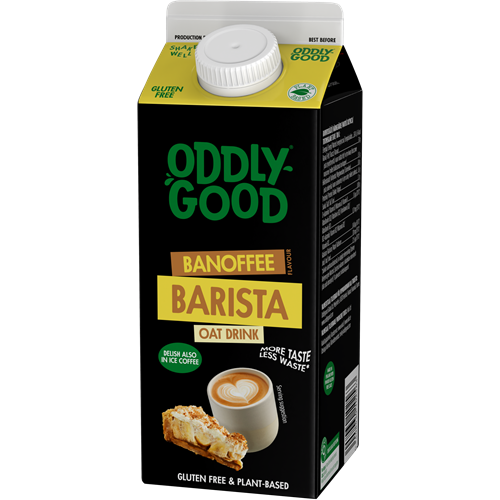 Oddlygood® Barista kaurajuoma banoffee 0,75 l ESL gluteeniton