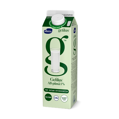 Valio Gefilus® AB-piimä 1% 1 l laktoositon