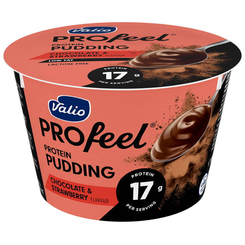 Valio PROfeel® Protein pudding czekoladowo-truskawkowy