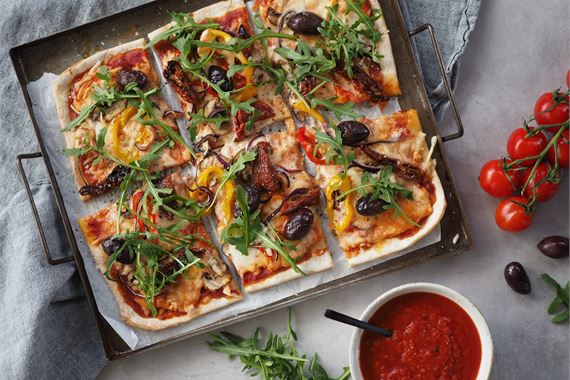 Vegansk och glutenfri pizza