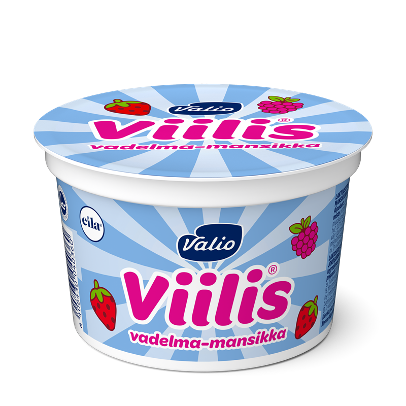 Valio Viilis® 200 g vadelma-mansikka laktoositon