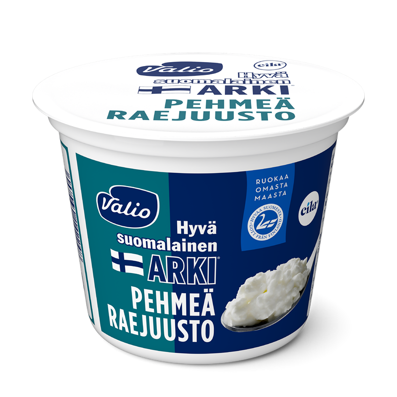 Valio Hyvä suomalainen Arki® pehmeä raejuusto 200 g laktoositon