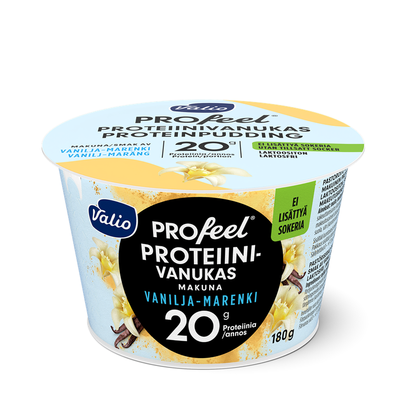 Valio PROfeel® proteiinivanukas 180 g vanilja-marenki laktoositon